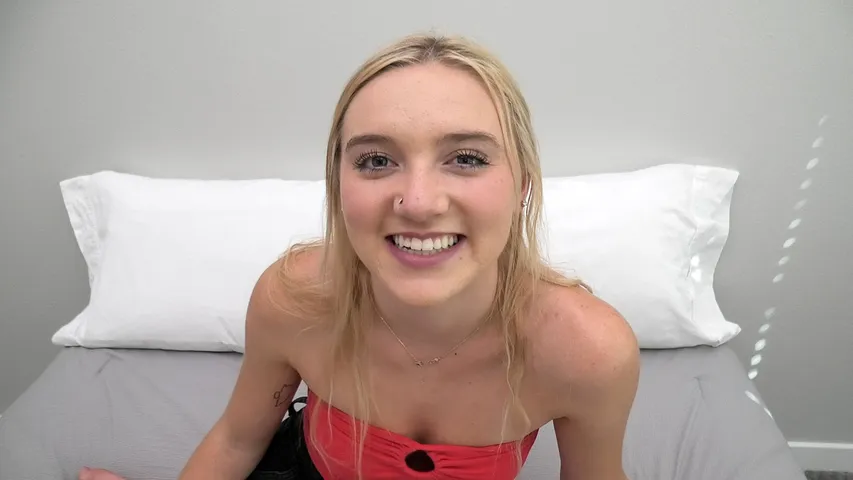 Cute Blonde Teen - This blonde teen is cute and brand new to porn - XXBRITS