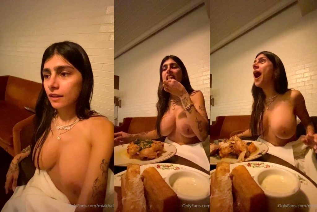 Mia Khalifa Making Hotel Dinner Topless Video Leaked Xxbrits